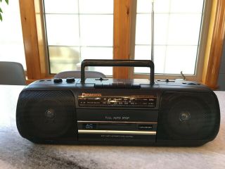 Vintage Panasonic Am/fm Stereo Cassette Recorder Boombox Rx - Fs410 Cleaned/tested
