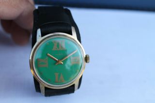 Vintage Old German Made Umf Ruhla Mens Wrist Watch Cal.  24