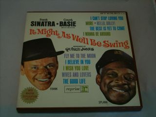 Sinatra - Basie,  Might As Well Be Swing Vintage Reel To Reel Tape 4 Track 7 1/2 Ips