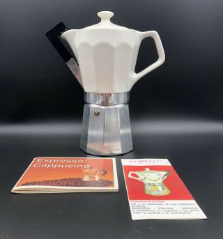Vintage Gemelli De Luxe Italian Espresso Coffee Maker Aluminum Baviera China