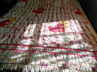 Vintage M.  I.  1995 Barbie Ballerina Twin Size Bed Quilted Comforter Rare Euc
