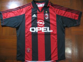 Ac Milan Italy 1998 Calcio Home Football Soccer Jersey Shirt Xl Vtg Indossata 90