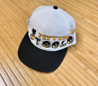 Vintage 90s Drew Pearson Graffiti Pittsburgh Steelers Hat - Youth