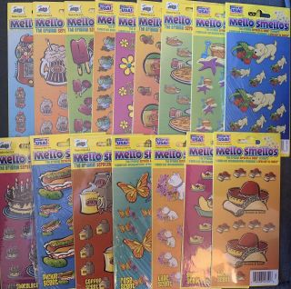 Vintage Scratch & Sniff Stickers - Mello Smello 16 Styles Some Retired