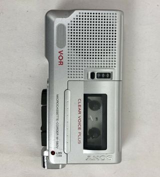 Vintage SONY Clear Voice Plus M - 560V VOR Microcassette Recorder 3