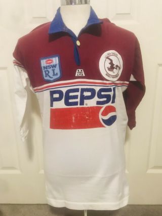 Vintage Lge M Sports Manly Sea Eagles ‘93 - ‘97 Nswrl Nrl Rigby League Home Jersey