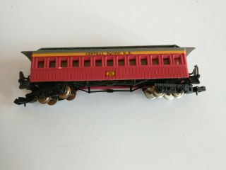 Bachman Central Pacific R.  R.  3 Old Time Coach/passenger Car N Gauge (0545)