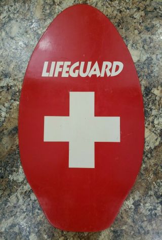 Vintage Lifeguard Body Wake Kick Board Surfing