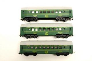 3 X Tempo Green Pullman Coaches Ho Gauge Model Railway Rolling Stock V13