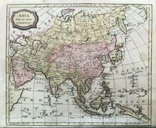 1806 Antique Map; Asia From The Latest Authorities By James Barlow