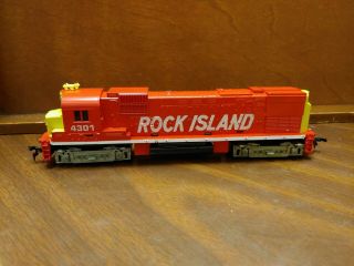 Vintage Tyco Ho Scale Rock Island 4301 Alco Diesel Locomotive Train Engine