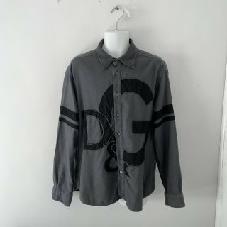 Vintage Dolce & Gabbana Shirt - Large - Grey/black - 90s Retro D&g Y2k