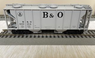 MTH S Scale Baltimore & Ohio PS - 2 2 Bay Covered Hopper 3