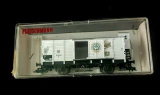 Vintage Fleischmann Ho Train Railway Freight Car 5358k