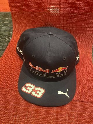 Max Verstappen Red Bull Racing Hat Cap Puma Offical Merchandise 33 Vintage