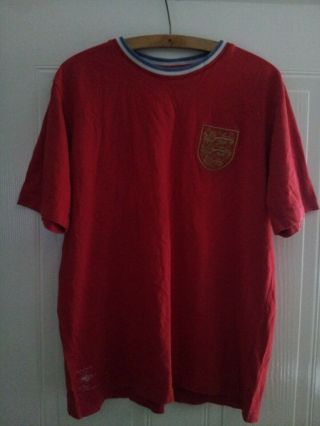 England Football Jersey Shirt Umbro Vintage Retro Rare Top Mens Size Xl Red
