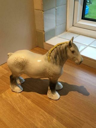 Vintage Beswick Grey Shire Horse - Perfect
