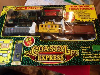 Vintage Coastal Express Radio Control Train Set / G Gauge /model 36911.  S