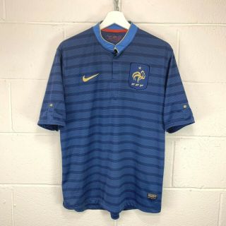 Vintage France 2012 Nike Home Football Soccer Shirt Jersey Tricot Size Large