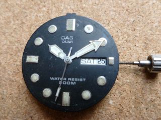 Vintage Casio Divers Watch Model Md - 703 Face,  Hands,  Movement,  Stem & Crown
