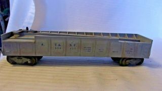 O Scale Lionel,  Barrel Car,  Atsf Gray W/ Blue Letters,  356225 No Box For Resto