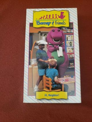Vintage Vhs Barney & Friends: " Hi Neighbor " Time Life Video Cassette V549 - 19