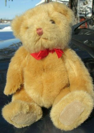 Vintage Teddy Bear Russ Berrie Co 7214 Rare Htf Soft Plush 10 " Adorable Vtg Toy
