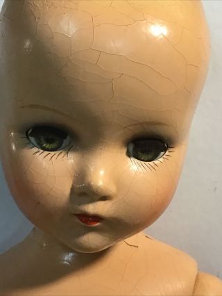 Vintage/antique Composition Doll 20” Will Need Some Restoration