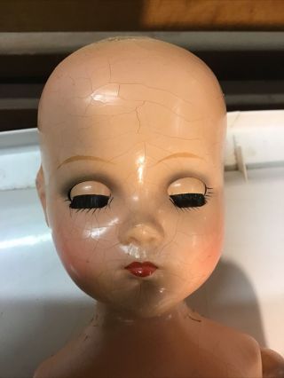 Vintage/Antique Composition Doll 20” Will Need Some Restoration 3