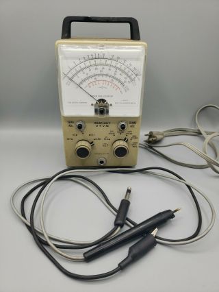 Vintage Heathkit Im - 18 Vtvm Vacuum Tube Voltmeter