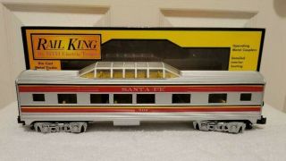 1999 Mth Railking Trains - Santa Fe Streamlined Vista Dome Car - 30 - 6103s - 2