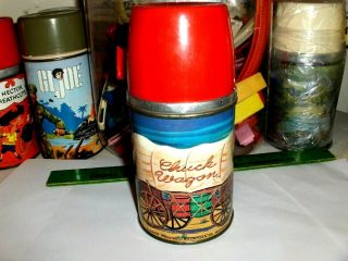 Vintage Chuck Wagon`1958`aladdin Metal Lunchbox - Thermos,  Goes With The Dome Box