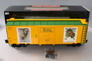 Aristo - Craft 46038 - 4 G Scale Norman Rockwell Spring Christmas Boxcar Ex/box