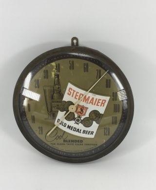 Vintage Stegmaier Gold Medal Beer Thermometer 1953