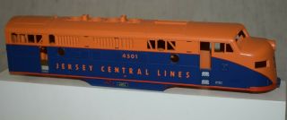 Mth F3 Diesel Locomotive Shell Jersey Central Lines 4501 - O Gauge