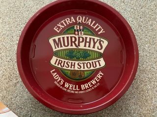 Vintage Murphy’s Irish Stout Beer Metal Serving Beer Tray -