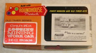 Roundhouse 1503 Ho Scale 3 Old Timer Mow Cars Kit Maintenance Of Way