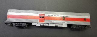 Tri - Ang Oo R.  442 Transcontinental Baggage Car Red & Silver