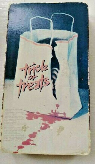 Vintage 1984 VHS Trick Or Treats Vestron Video VHTF Halloween Horror VCR Movie 2