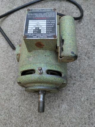 Vintage Dewalt Amf Mbf 208 Radial Arm Saw Motor Unit 0.  75 Hp 9.  8 Amp 120 V Parts