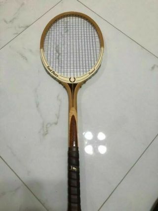 Vintage Fred Perry Tennis Corp Wood Tennis Racket Made In Italy M 4 5/8 Rare