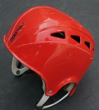 Vintage Norcon Orange Red Skateboard Helmet Old School Skateboarding 70s