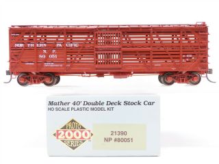 Ho Scale Proto 2000 Series Np Northern Pacific Double Deck Stock Car 80051 Kit
