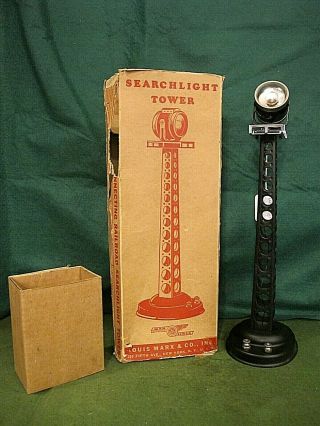 Marx Single Search Light Tower With Ob And Insert