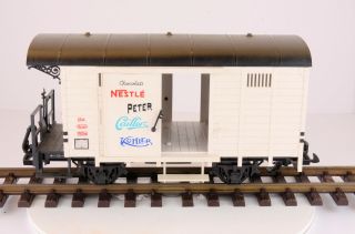 Lgb 4032 Boxcar,  W/ Shunting Platform | Nestle | Box W/ Sleeve