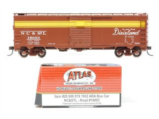 Ho Scale Atlas 20000919 Nc&stl Dixieland Single Door Box Car 18003