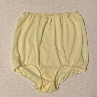Vintage 1960s Pretty Yellow Nylon Panties W/double Nylon Gusset