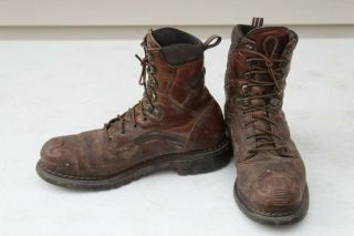 Vtg Mens Red Wing Steel Toe 2238 Brown Leather Work Boots Sz 10.  5 B Made In Usa