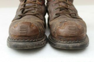 VTG MENS RED WING Steel Toe 2238 BROWN LEATHER WORK BOOTS SZ 10.  5 B MADE IN USA 3
