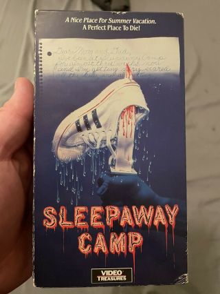 Vintage Sleepaway Camp Scarce Horror Vhs Cassette Tape Rare